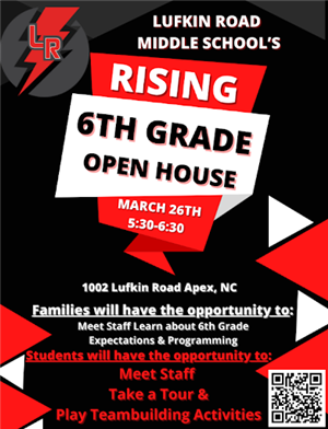 6th grade open house